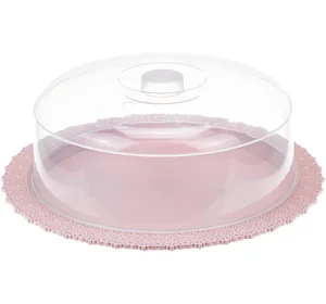 М-ПЛАСТИКА Тортница Ажур М 1122 чайная роза