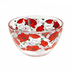 ДЕКОСТЕК Салатник 11см. Маки-ромашки 1322/921