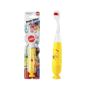 LONGA VITA Зубная щетка c мигающим таймером Angry Birds 4602009360084 желтый