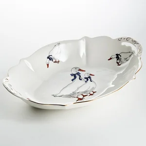 BEATRIX Фруктовница 28х19см Гуси МН091V 