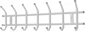 НИКА Вешалка настенная 680х215 мм 7 крючков ВНТ7/С серебряная