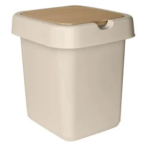 DELTA Контейнер для мусора 25 л Квадра SV4242КФ кофейный