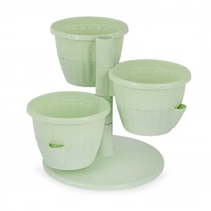 АЛЬТЕРНАТИВА Горшок цветочный 0,7л Каскад М 8069 светло-зеленый