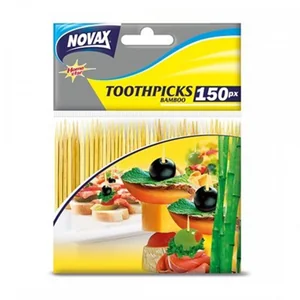 NOVAX Зубочистки бамбуковые 150 шт. 4823058309101