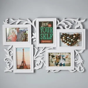 DELTA Фоторамка 51,5х34,5cм на 5 фотографий С31-011 белая