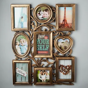 DELTA Фоторамка 56х43cм на 9 фотографий С31-012 темное золото