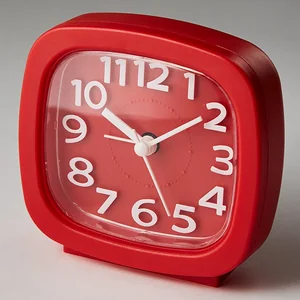 DELTA Будильник 8,5x4,6х8,6см DT8-0002 красный