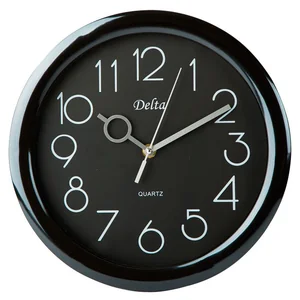 DELTA Часы настенные 28 см DT-0127 черные