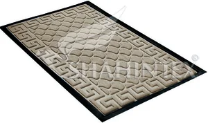 SHAHINTEX Коврик MX10 40*60 придверный прямоугольный влаговпитывающий 9638 бежевый