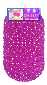 SHAHINTEX Коврик противоскользящий в ванную 66*37 см. «ЗОЛУШКА» 00-00002607 розовый