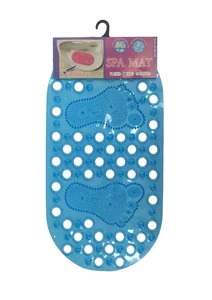 SHAHINTEX Коврик противоскользящий в ванную 66*33 см. «МАССАЖНЫЙ» 00-00005088 синий