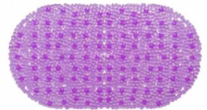 SHAHINTEX Коврик противоскользящий в ванную 68*38 см. «ДОЖДЬ» 00-00004296 сиреневый