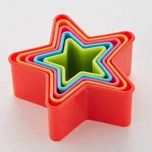 ALPENKOK Набор пластиковых форм для печенья 5 размеров Звездочки АК-622Р/5