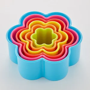 ALPENKOK Набор пластиковых форм для печенья 6 размеров Цветок АК-623Р/6