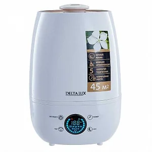 DELTA Увлажнитель воздуха ультразвуковой с керамическим фильтром LUX DE-3703 белый с золотым