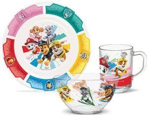 DELTA Набор посуды д/завтрака 3 пр. Щенячий патруль КРС-1191