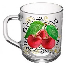 ДЕКОСТЕК Кружка 250 мл ягода Вишня 335-Д
