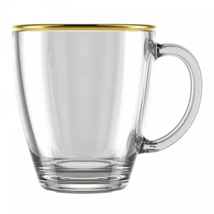 ДЕКОСТЕК Кружка 350 мл Золотая кайма 2025-3
