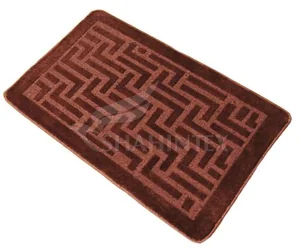 SHAHINTEX Коврик РР 60*100 9244 КОРИЧНЕВЫЙ 34