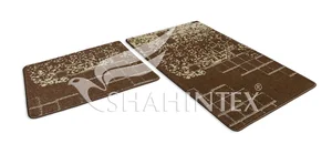 SHAHINTEX Набор ковриков VINTAGE SH V001 60*100+60*50 00-00004628 ШОКОЛАДНЫЙ 37