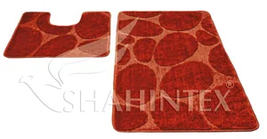 SHAHINTEX Набор ковриков РР 60*100+60*50 9303 КРАСНЫЙ 20