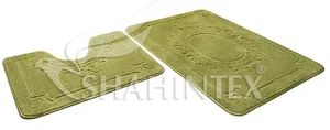 SHAHINTEX Набор ковриков ЭКО 60*90+60*50 7318 САЛАТНЫЙ 58