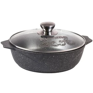 МЕЧТА Кастрюля-жаровня 4 л с АП Гранит 34701
