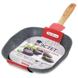 ЭСТЕТ Сковорода-гриль 24см  ЭТ-70405