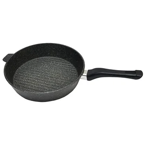 DELTA Сковорода Ø28 см Гриль с пластмассовой ручкой 19302 природный камень