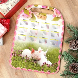 WEBBER Доска разделочная 21х29см Календарь К-138 деревянная с рисунком