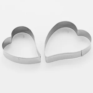 WEBBER Набор форм для печенья Сердце 2штуки (7,5х6см, 6,5х5см) BE-4324/2