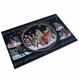 ZERAKS Доска разделочная 23х37см С Новым годом и Рождеством ДВ4-015