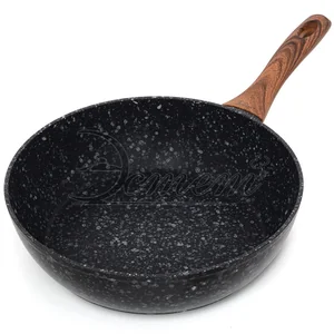 ЭСТЕТ Сотейник мрамор 28 см ОНИКС ЭТ-70422 гранит