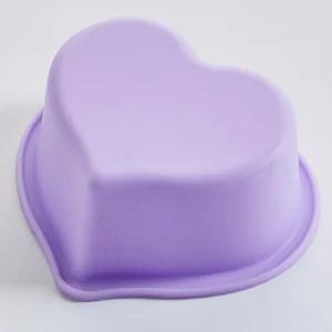 ALPENKOK Набор из 6 формочек для кексов 8х4см силиконовых AK-6112S/6 Сердца влюбленных фиолетовый