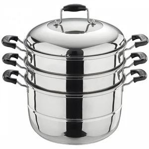 WEBBER Мантоварка-пароварка из нержавеющей стали Ø28 см, 5 предметов BE-085