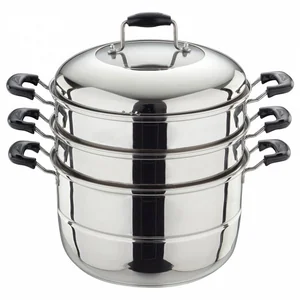 WEBBER Мантоварка-пароварка из нержавеющей стали Ø30 см, 5 предметов BE-086
