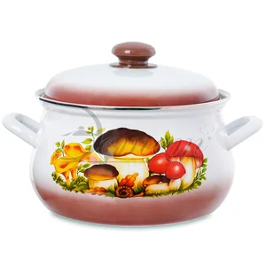 ЭСТЕТ Кастрюля 4,5 л Грибы ЭТ-712023 грушевидная