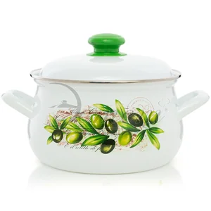 ЭСТЕТ Кастрюля 3,0 л Оливы Тосканы ЭТ-72102 грушевидная