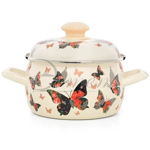 ЭСТЕТ Кастрюля 2,0 л Бабочки ЭТ-72930 сферическая