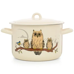 ЭСТЕТ Кастрюля 2,9 л Совы ЭТ-72900 цилиндрическая