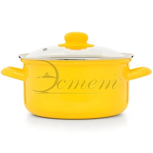 ЭСТЕТ Кастрюля 3,0 л ЭТ-72981 цилиндрическая ярко-желтая