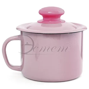 ЭСТЕТ Кружка 1,0 л розово-сиреневая с крышкой ЭТ-72606