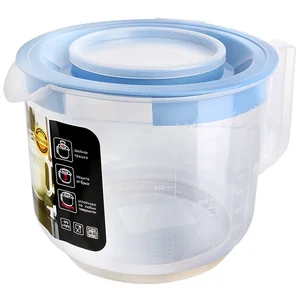 DELTA Ёмкость для миксера мерная с крышкой 2 л PT1360ТГ-9 туманно-голубая