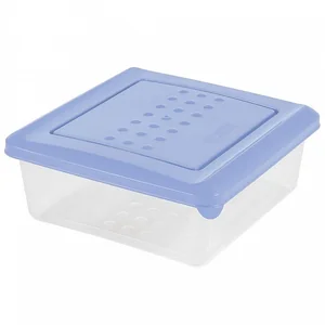 DELTA Ёмкость для хранения продуктов квадратная 0,5 л PATTERN PT1096ТГ-26 туманно-голубая