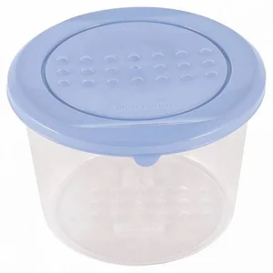 DELTA Ёмкость для хранения продуктов круглая 0,8 л PATTERN РТ1099ТГ-22 туманно-голубая