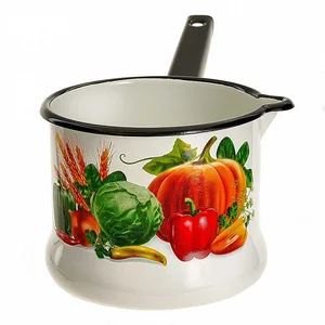 КМК Ковш без крышки 1 л 90104-072/4 Осенний урожай белый