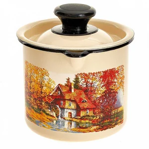 КМК Кружка с носиком с крышкой 1 л 40204-072/4-У9 Старая мельница слоновая кость