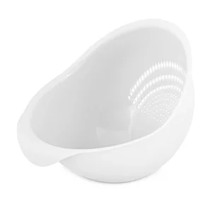 АЛЬТЕРНАТИВА Дуршлаг для промывания крупы М8160 белый