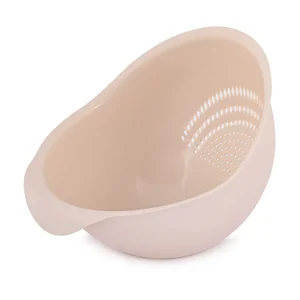 АЛЬТЕРНАТИВА Дуршлаг для промывания крупы М8199 бежевый