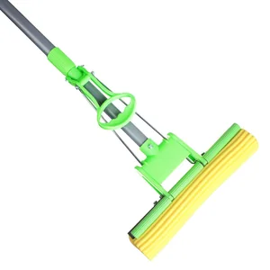 ДАЛИ-ЮГ Швабра ПВА с отжимом телескопическая ручка 1 ролик цветная ТВ-072 микс
